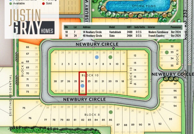 Lot 24 - Salisbury Village Lot Map