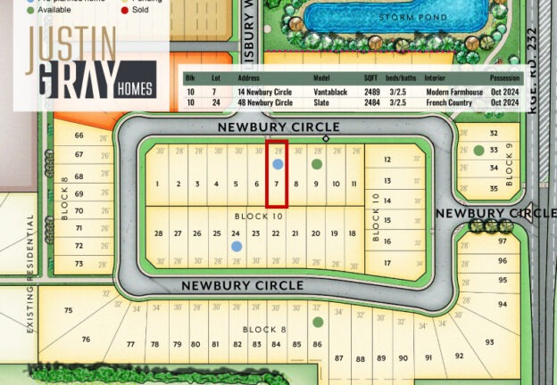 Lot 7 - Salisbury Village Lot Map