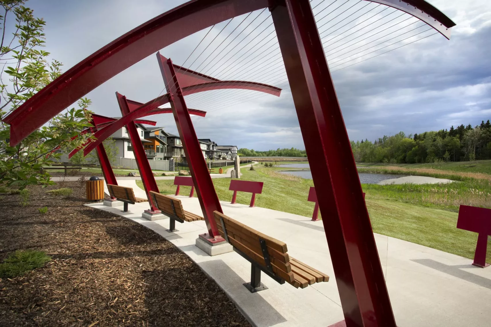 Park Benches in Salisbury Village